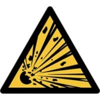 Djois Veiligheidsbord Waarschuwing: explosief materiaal Klevend, schroeven PP (Polypropeen) 15 x 0,14 cm 3 Stuks