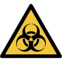 Djois Veiligheidsbord Waarschuwing: biologisch gevaar PP (Polypropeen) 20 (B) x 0,14 (H) cm 3 Stuks