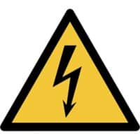Djois Veiligheidsbord Waarschuwing: elektrische spanning PP (Polypropeen) 20 (B) x 0,14 (H) cm 3 Stuks