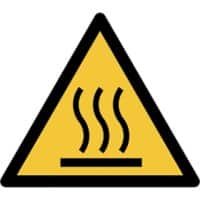 Djois Veiligheidsbord Waarschuwing: heet oppervlak PP (Polypropeen) 20 (B) x 0,14 (H) cm 3 Stuks