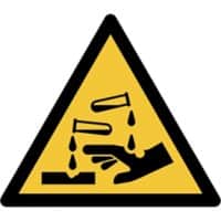 Djois Veiligheidsbord Waarschuwing: bijtende stoffen PP (Polypropeen) 20 (B) x 0,14 (H) cm 3 Stuks