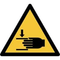 Djois Veiligheidsbord Waarschuwing: klemgevaar voor handen PP (Polypropeen) 30 (B) x 0,14 (H) cm 3 Stuks
