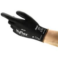 HyFlex Handschoenen PU (Polyurethaan) Maat 6 Zwart 12 Paren