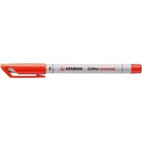 STABILO universal OHP-marker Fjne viltstift Rood