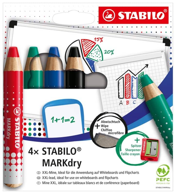 STABILO MARKdry Whiteboard-markers 5 stuks 10 mm