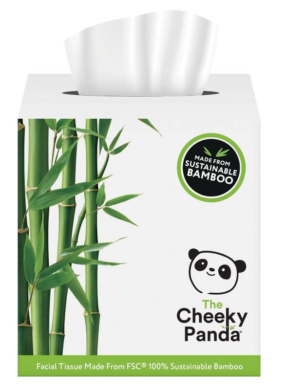The Cheeky Panda Gezichtsdoekjes 3-laags CUBFTX12 56 Stuks