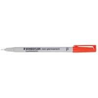 STAEDTLER 316 Overheadmarker 97% gerecycled Fijn Ronde punt 0,6 mm Rood Navulbaar 10 Stuks