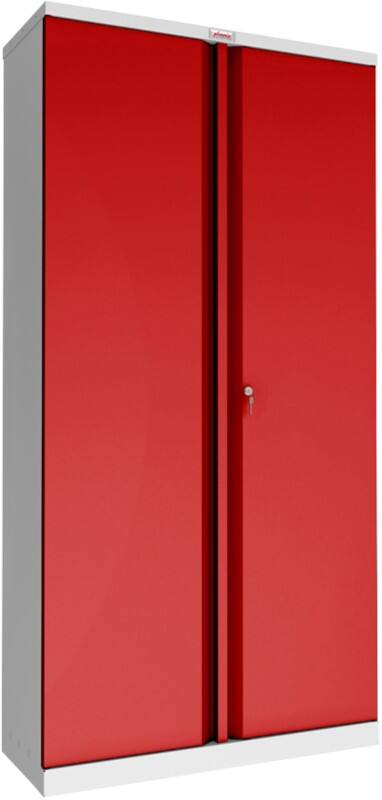 Phoenix SC Kast Staal 4 Planken Afsluitbaar 1.000 x 500 x 1.900 mm Grijs, rood