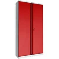 Phoenix SC Kast Staal 4 Planken Afsluitbaar 1.000 x 500 x 1.900 mm Grijs, rood
