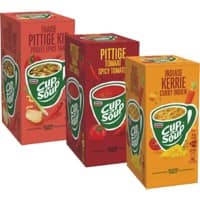 Cup-a-Soup Instantsoep Pittige tomaat, Thaise pittige kip, Indiase kerrie 63 Stuks à 175 ml