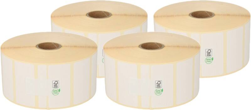 Zebra Compatibel Direct thermische etiketten 880199-025 Zwart op wit 51 x 25 mm