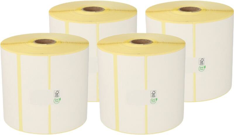 Zebra Compatibel Direct thermische etiketten Direct thermisch 102 mm x 76 mm 880191-076D ERP00000346 Zwart op wit 102 x 76 mm