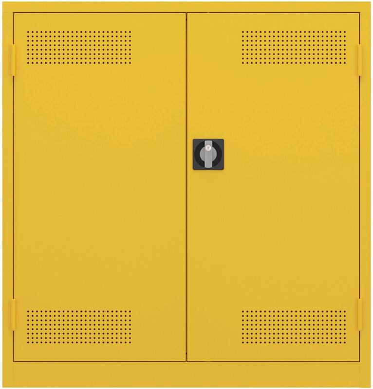 Ceha RAL1003 Kast Staal 1 Plank Afsluitbaar 450 mm x 1.060 mm Geel