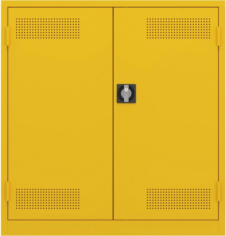 Ceha RAL1003 Kast Staal 1 Plank Afsluitbaar 450 mm x 1.060 mm Geel