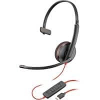 HP Poly Blackwire Headset Over het hoofd Mono C3210 Zwart