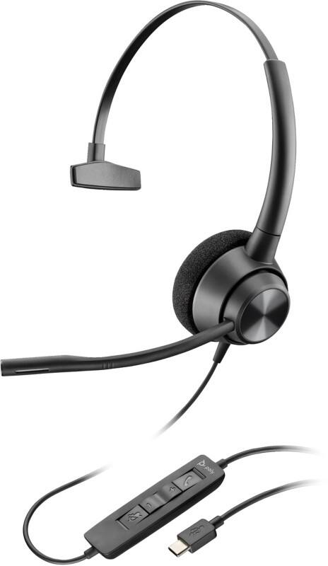 HP Poly Encorepro Headset Hoofd Ja Mono 310 Zwart