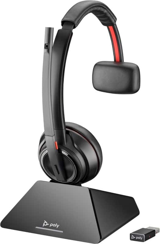 HP Poly Savi Headset Hoofd met bluetooth Ja Stereo 8220 Zwart