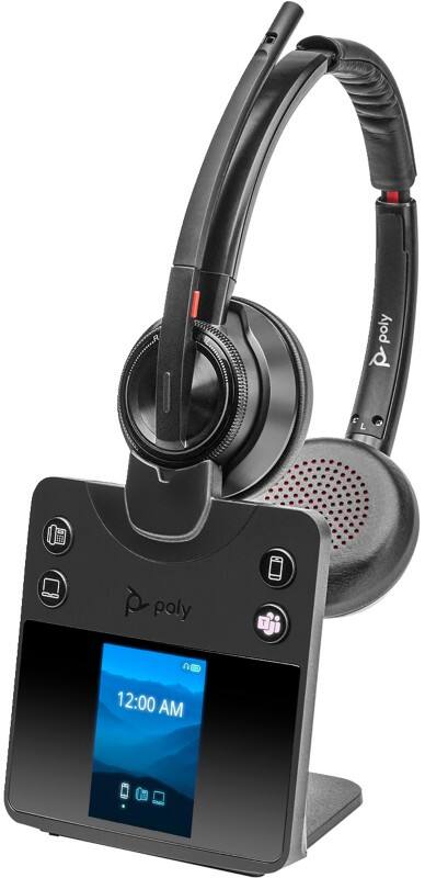 HP Poly Savi 8420 Headset Hoofd Met microfoon Stereo Zwart