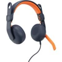 Logitech Headset Over het hoofd Mono Zilver, zwart