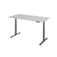 Hammerbacher Rechthoekig Zit-sta-bureau 1.800 x 800 x 1.295 x 645 - 1.295 Hout, Metaal Bruin