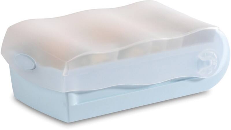 HAN Croco Kaartenbak A7 PP (Polypropeen) Pastelblauw Set met 1 kaartenbak + 100 indexkaarten