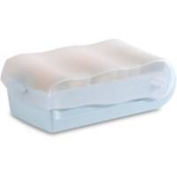HAN Croco Kaartenbak A7 PP (Polypropeen) Pastelblauw Set met 1 kaartenbak + 100 indexkaarten