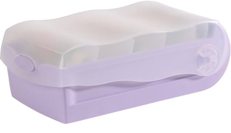 HAN Croco Kaartenbak A7 PP (Polypropeen) Paars Set met kaartenbak en 100 indexkaarten