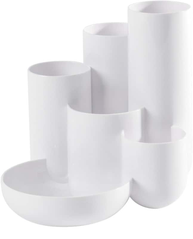 HAN CAMPUS Pennenhouder 6 Compartimenten PS (Polystyreen) Wit