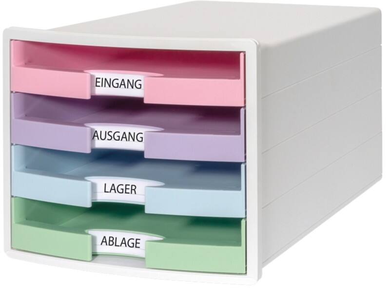 HAN IMPULS Ladesysteem PS (Polystyreen) Wit 4 Lades 28 x 36,7 x 23,5 cm