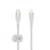 Belkin BOOST CHARGE PRO Flex Oplaadkabel USB-C Male Apple Lightning 3 m Wit