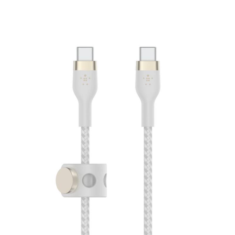 Belkin BOOST CHARGE PRO Flex Oplaadkabel USB-C Male USB-C Male 3 m Wit