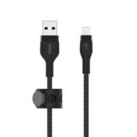 Belkin BOOST CHARGE PRO Flex Oplaadkabel USB-A Male Apple Lightning 1 m Zwart