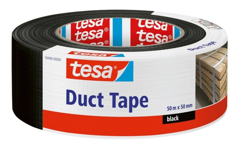 tesa Ducttape Zwart 50 mm (B) x 50 m (L)