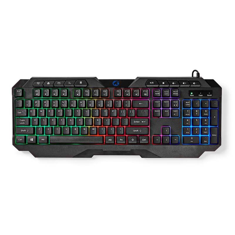 Nedis Gaming Toetsenbord Bedraad QWERTY (US) International Zwart GKBD110BKUS