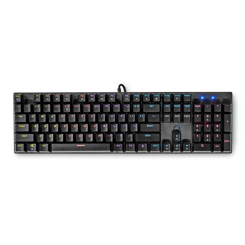 Nedis Gaming Toetsenbord Bedraad QWERTY (US) International Zwart GKBDM110BKUS
