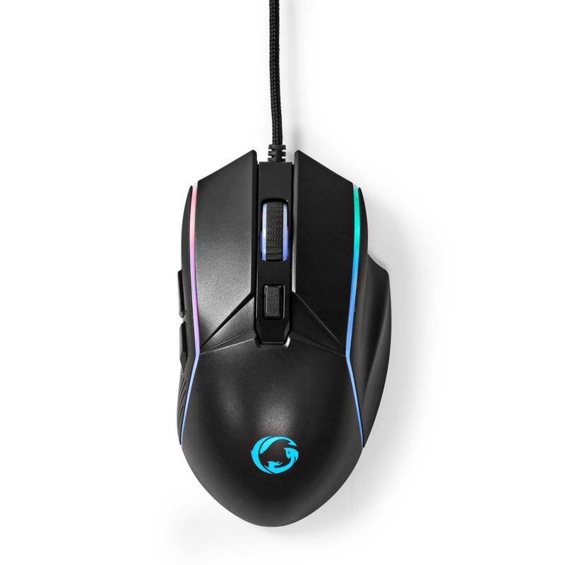 Nedis GMWD510BK Gaming-muis Bedraad Zwart