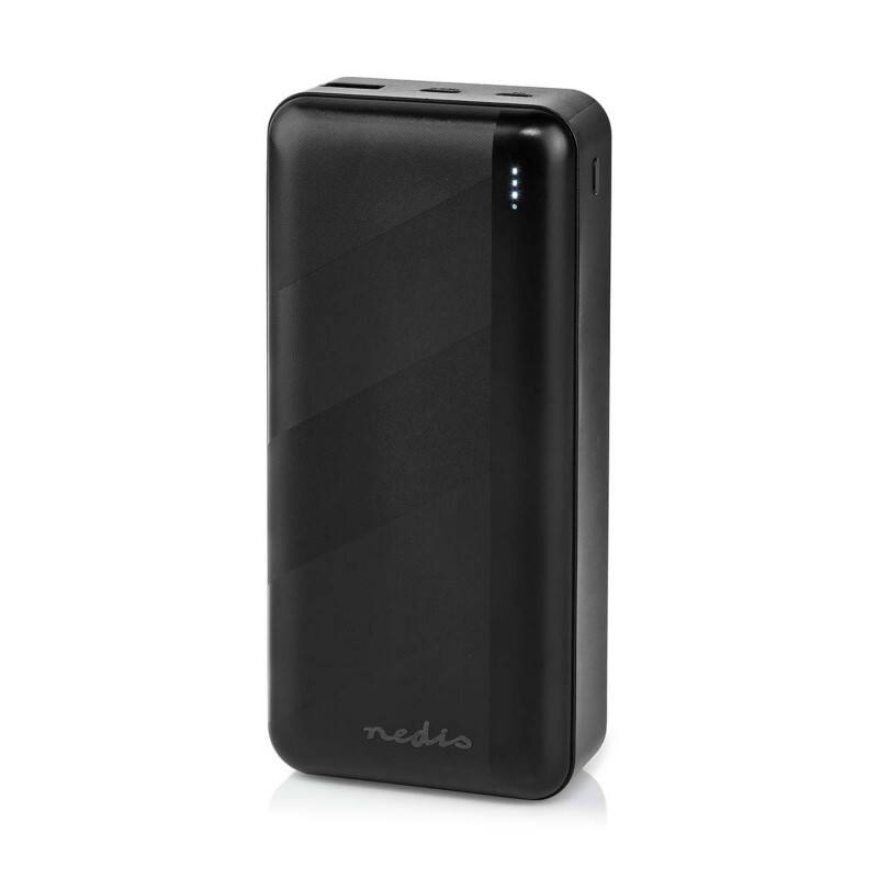 Nedis Powerbank 30000 mAh Zwart UPBKPD30000BK