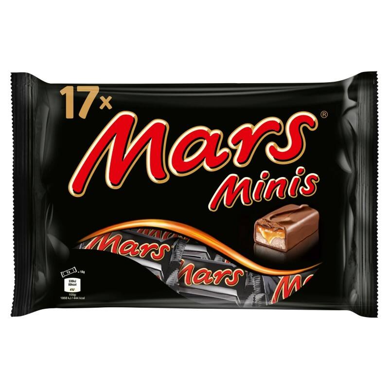 Mars Minis Mini-chocoladereep 17 stuks à 18 g