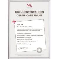 walther design A4 Fotolijst Zilver Kunststof KV130S 22,2 (b) x 1,4 (d) x 31 (h) cm