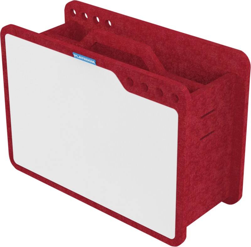 PLAYROOM Accessoirehouder voor whiteboard PET (Polyetheentereftalaat) Rood