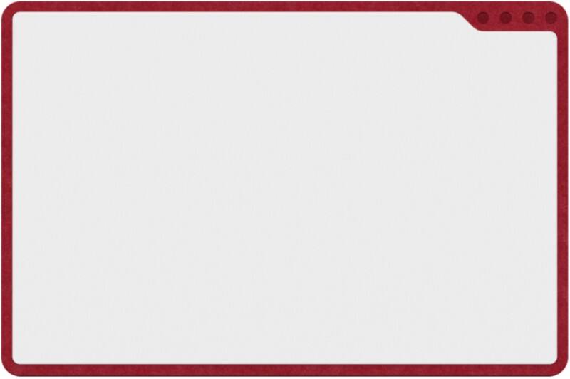 PLAYROOM Whiteboard PET (Polyetheentereftalaat) Rood