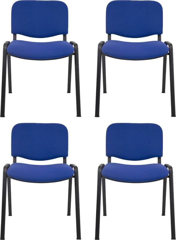 Viking Realspace ISO Bezoekersstoel Blauw 120 kg D5S/IB 530 x 540 x 800 mm 4 Stuks