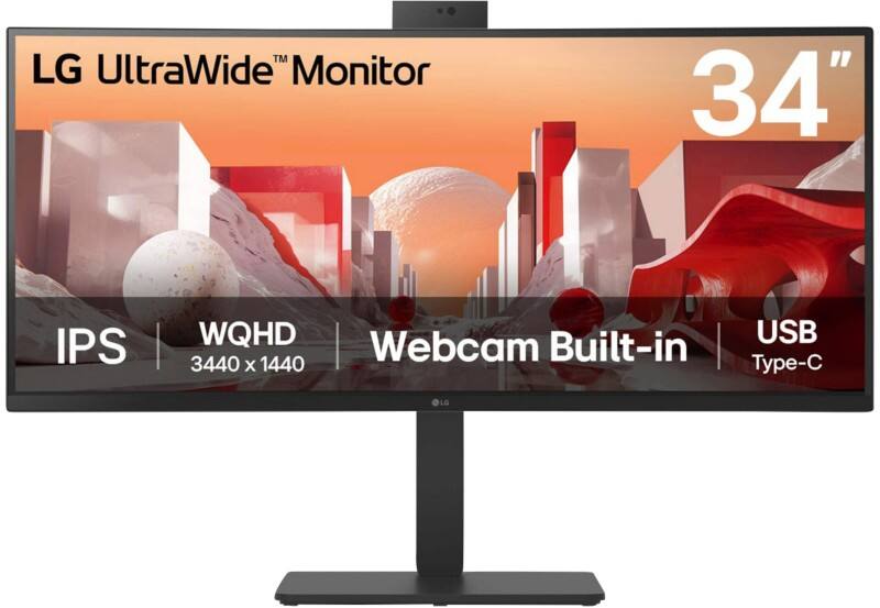 LG 86,4 cm (34") LCD Monitor 34BA85QE-B.AEU Zwart