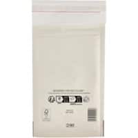 Mail Lite Gevoerde enveloppen B/00 Wit Zonder venster Kleefstrip 200 Stuks