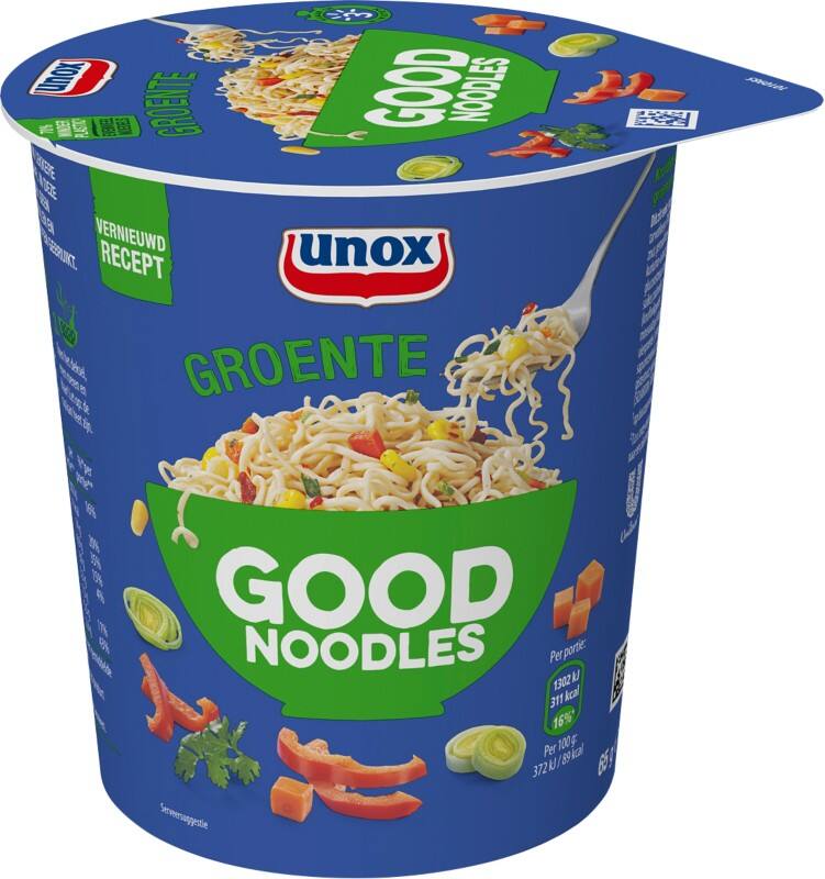 UNOX Good Noodles Cup Instant noedels Groente 8 Stuks