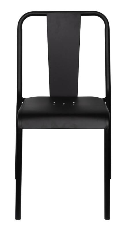 meet powered by PAPERFLOW ARTY Stoel Gegalvaniseerd staal 470 x 550 x 810 mm Zwart Buiten 2 Stuks