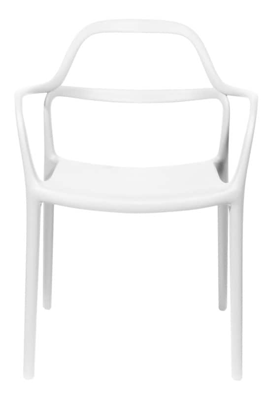 meet powered by PAPERFLOW NOVA Stoel PP (Polypropeen) 575 x 535 x 770 mm Wit Buiten 2 Stuks