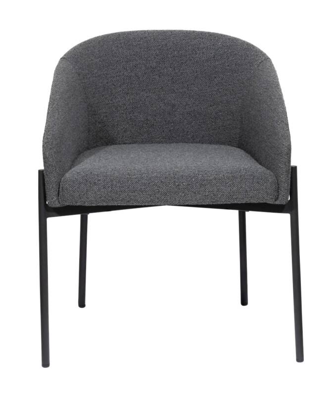 meet powered by PAPERFLOW Milo Fauteuil Vaste armleuning Zilver 120 kg 570 x 500 x 710 mm