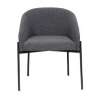 meet powered by PAPERFLOW Milo Fauteuil Vaste armleuning Zilver 120 kg 570 x 500 x 710 mm