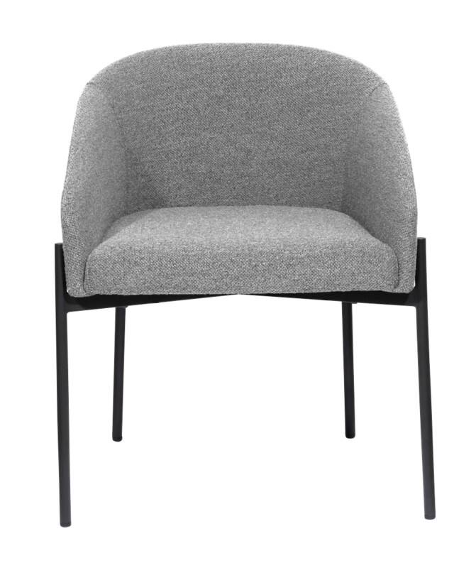 meet powered by PAPERFLOW Milo Fauteuil Vaste armleuning Grijs 120 kg 570 x 500 x 710 mm